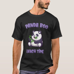 Camiseta Panda Pandaboo Comendo Bambu Hora do Almoço