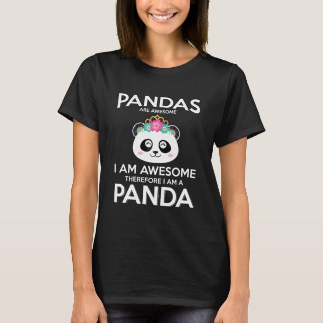 Camiseta Panda Pandas É Um Urso De Panda Incrível - O Melho (Frente)