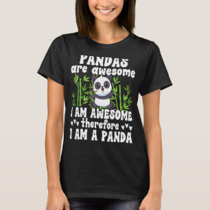 Camiseta Panda Para Homens Meninos Meninas Panda Bear 4