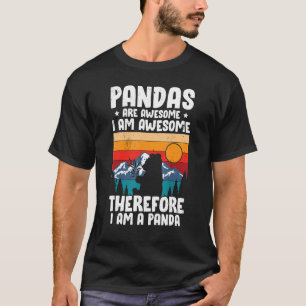 Camiseta Panda Para Homens Meninos Meninas Urso De Panda