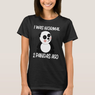 Camiseta Panda Para Homens Mulheres Urso Filhote Preto Bran