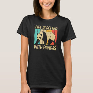 Camiseta Panda Para Homens Mulheres Urso Panda Animal 1