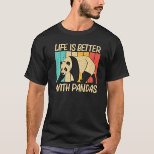 Camiseta Panda Para Homens, Panda Bear Animal 1