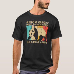 Camiseta Panda Para Homens, Panda Bear Animal 1