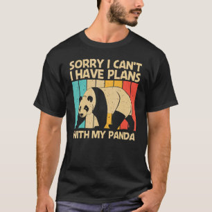 Camiseta Panda Para Homens, Panda Bear Animal 2