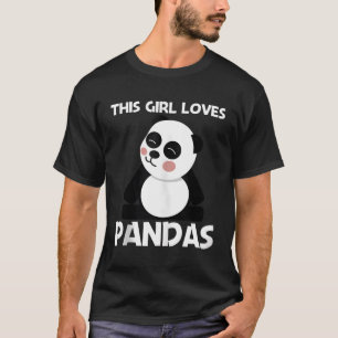 Camiseta Panda Para Mamãe Cubo De Urso Branco Preto