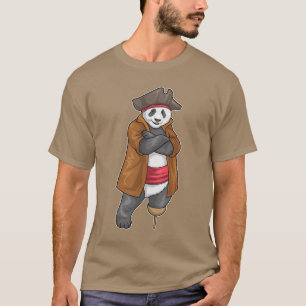 Camiseta Panda Pirate Wooden perna