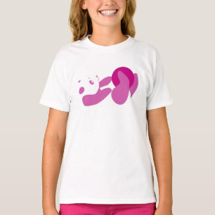 Camiseta Panda Playing (Púrpura)