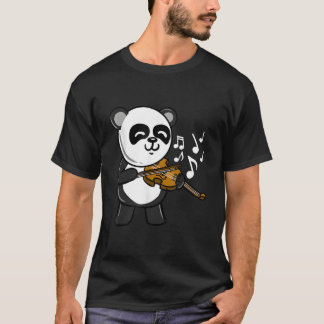 Camiseta Panda Playing Violin