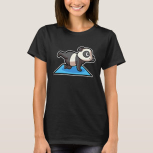 Camiseta Panda Poses de Yoga Esporte Ginástica Ohmmm Batime
