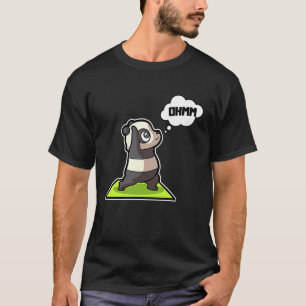 Camiseta Panda Poses de Yoga Esporte Ginástica Ohmmm Batime
