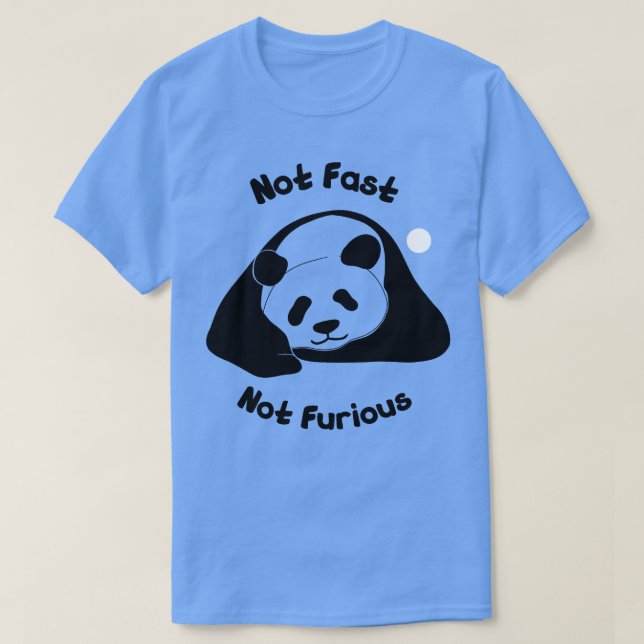 Camiseta Panda preguiçosa relaxando (Frente do Design)