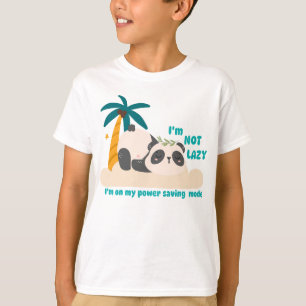 Camiseta Panda preguiçoso fofo