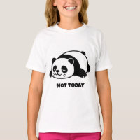 Panda Preguiçoso Não Hoje Fofo Divertido Humor Rel