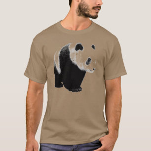 Camiseta Panda Preta e Branca