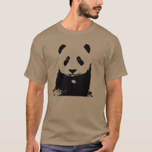 Camiseta Panda Preta e Branca