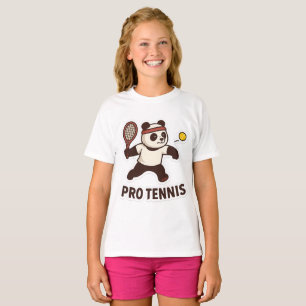 Camiseta Panda Pro Tênis Sticker - Design desportivo bonito