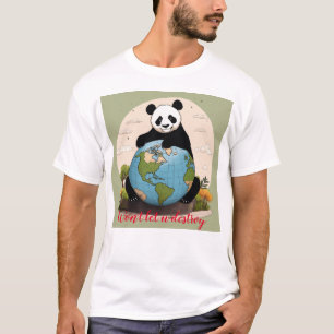 Camiseta "Panda Protetor: O Guardião da Terra salva a Terra