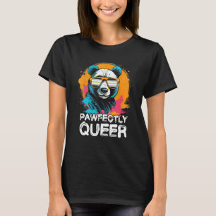 Camiseta Panda Queer Com Óculos Solares Agender Fla