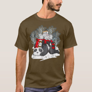Camiseta Panda Red Panda Rabbit Hamster Pirâmide Dormindo
