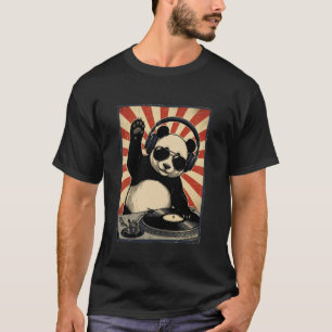 Camiseta Panda Retro Legal DJ Pandas Engraçados Música Home