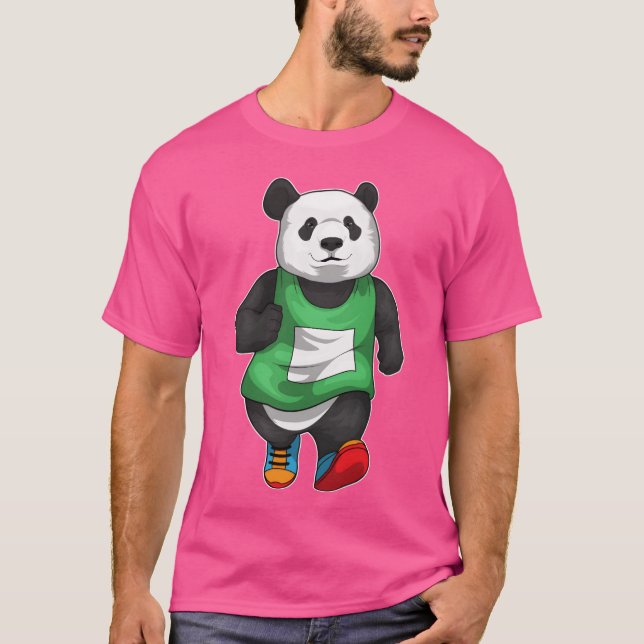 Camiseta Panda Runner Running Sports retro (Frente)