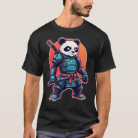 Panda Samurai Robot Estilo Único Cyberpunk