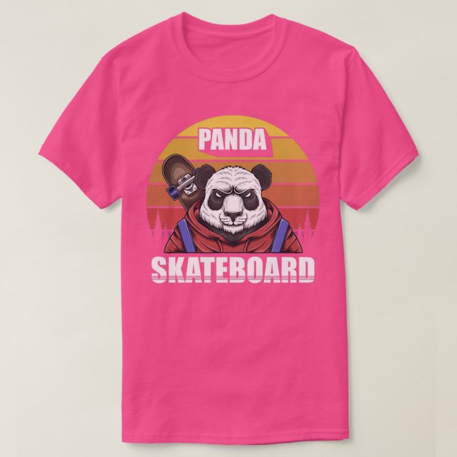 Camiseta Panda Skateboard (Frente do Design)
