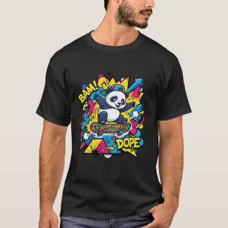 Camiseta Panda Skateboarder Urban Street Art