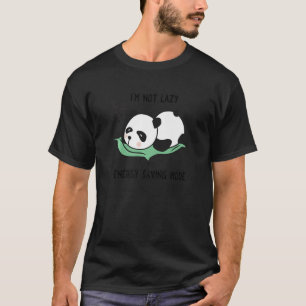 Camiseta Panda Sleeping I'm Not Lazy I'm In Energy Saving M
