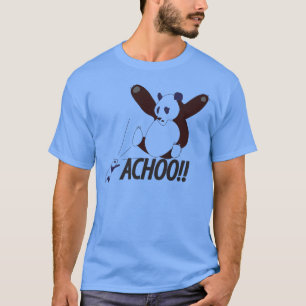 Camiseta Panda Sneezing engraçada