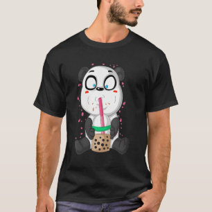 Camiseta Panda Soju Bamboo Urso Coreano Bebendo Docinho Chá