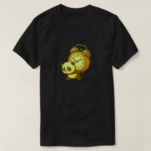 Camiseta Panda Sonolento Estético • Relógio Alarmador Super