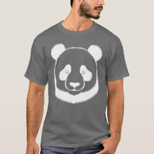 Camiseta Panda Sorridente Fofo Animal Sorriso retrô