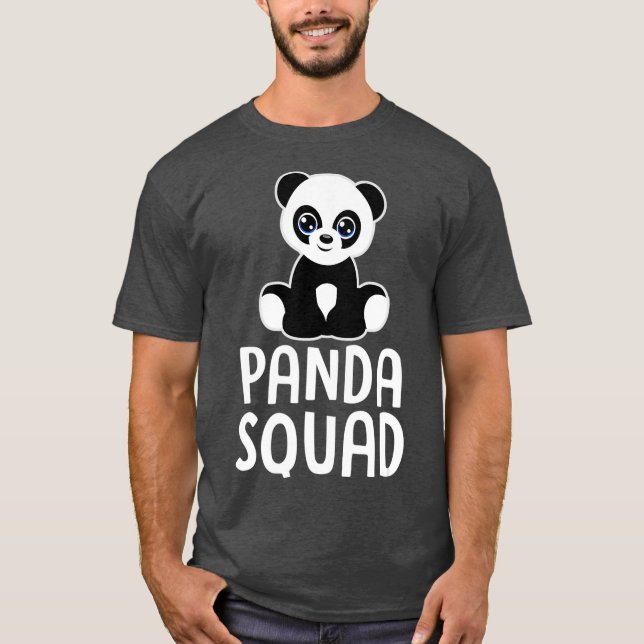 Camiseta PANDA SQUAD Cute Panda Lover Gift Toddlers Girls (Frente)