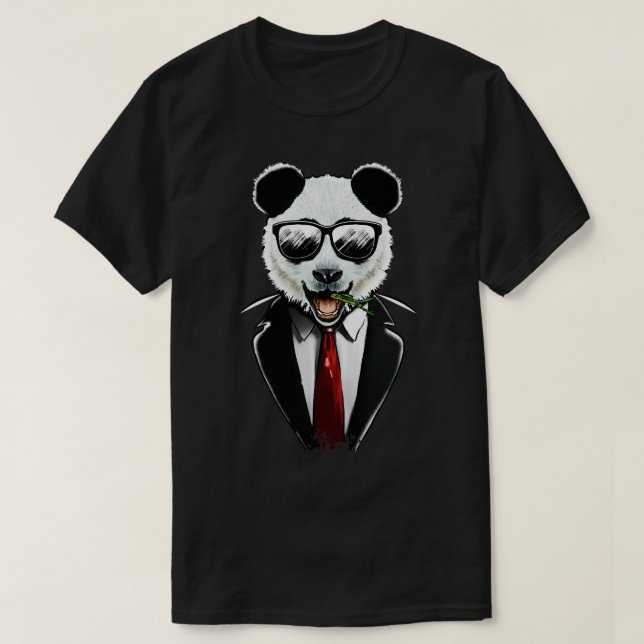Camiseta Panda Suit (Frente do Design)