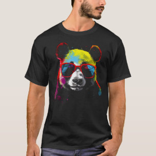 Camiseta Panda Sunvidros Coloridos Animal Panda