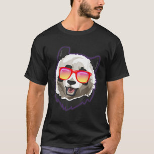 Camiseta Panda Sunvidros Panda Bear Óculos de sol