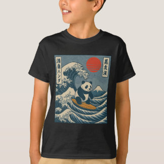 Camiseta Panda Surfando Japonês _6