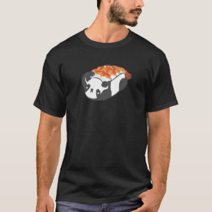 Camiseta Panda Sushi Para Homens Mulheres Bonitas Comida Ja