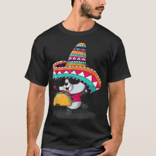 Camiseta Panda Taco Cinco de Maio Engraçado Homens Meninos 