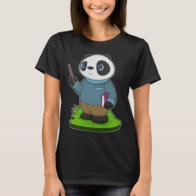 Camiseta Panda Teacher Pointer (Frente)