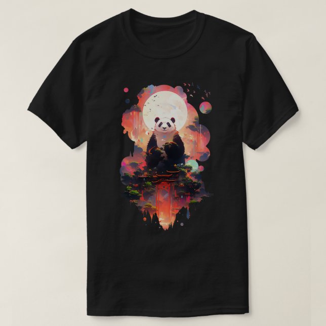Camiseta Panda Temple (Frente do Design)
