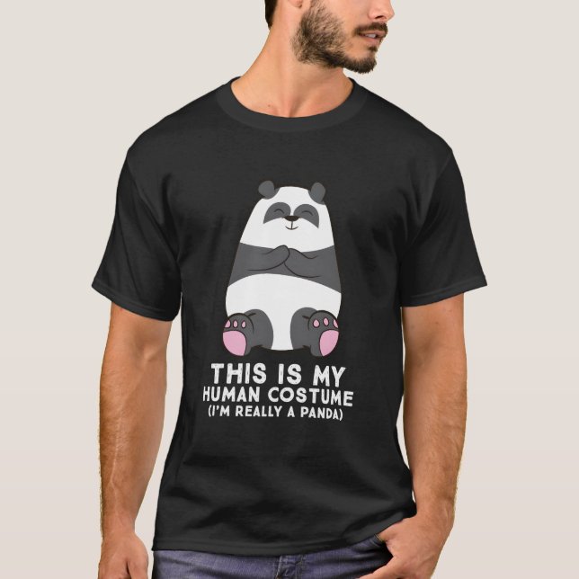 Camiseta Panda This Is My Hu I'M Really A Panda (Frente)