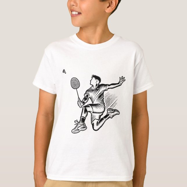 Camiseta Panda Tocando Tartaruga Jogadora De Badminton (Frente)