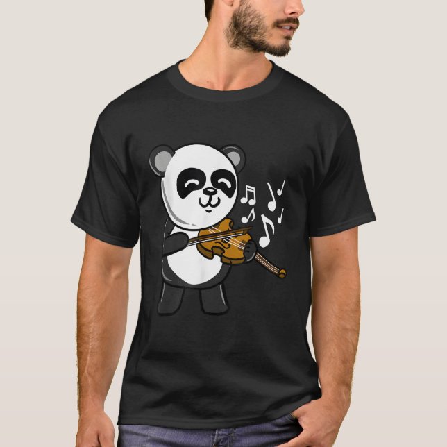 Camiseta Panda Tocando Violino (Frente)