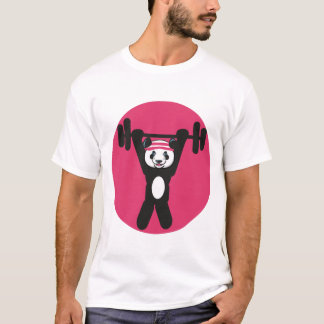 Camiseta Panda trabalhando fora