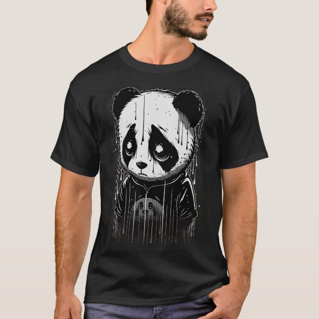 Camiseta Panda triste e bonita (Frente)