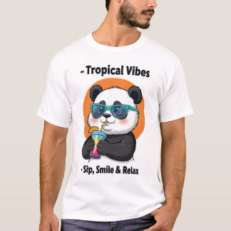 Camiseta Panda tropical Vibes