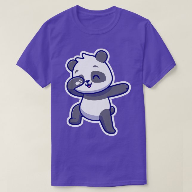 Camiseta Panda Urso Dabbing Cute Panda, Panda Amantes Premi (Frente do Design)
